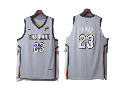 Nike Cavaliers #23 LeBron James Gray City Edition Authentic Jersey Nike Cavaliers #23 LeBron James Gray City Edition Authentic Jersey