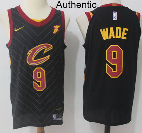 Nike Cavaliers #9 Dwyane Wade Black Statement Edition NBA Authentic Jersey Nike Cavaliers #9 Dwyane Wade Black Statement Edition NBA Authentic Jersey