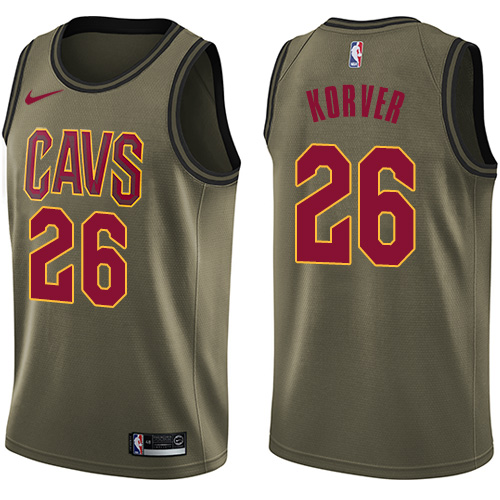 Nike Cavaliers #26 Kyle Korver Green Salute to Service NBA Swingman Jersey Nike Cavaliers #26 Kyle Korver Green Salute to Service NBA Swingman Jersey