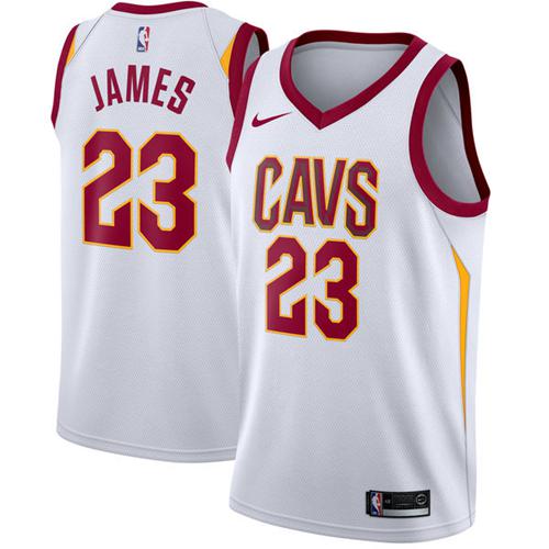 Nike Cavaliers #23 LeBron James White Stitched NBA Swingman Jersey Nike Cavaliers #23 LeBron James White Stitched NBA Swingman Jersey