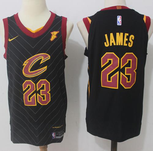 Nike Cavaliers #23 LeBron James Black Stitched NBA Swingman Jersey Nike Cavaliers #23 LeBron James Black Stitched NBA Swingman Jersey