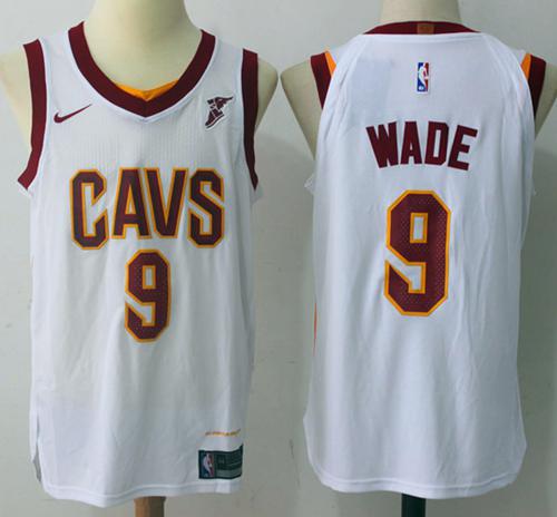 Nike Cavaliers #9 Dwyane Wade White Stitched NBA Swingman Jersey Nike Cavaliers #9 Dwyane Wade White Stitched NBA Swingman Jersey