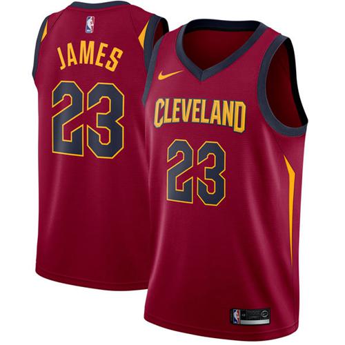 Nike Cavaliers #23 LeBron James Red Stitched NBA Swingman Jersey Nike Cavaliers #23 LeBron James Red Stitched NBA Swingman Jersey