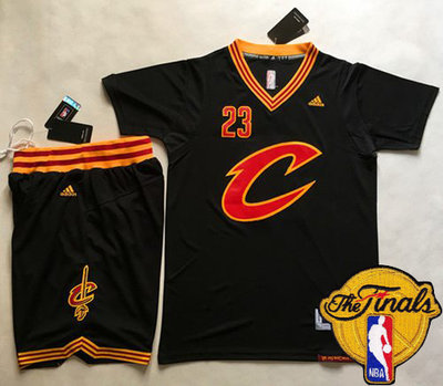 Cavaliers #23 LeBron James Black Short Sleeve C A Set The Finals Patch Stitched NBA Jersey Cavaliers #23 LeBron James Black Short Sleeve C A Set The Finals Patch Stitched NBA Jersey