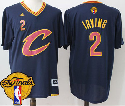 Cavaliers #2 Kyrie Irving Navy Blue Short Sleeve C The Finals Patch Stitched NBA Jersey Cavaliers #2 Kyrie Irving Navy Blue Short Sleeve C The Finals Patch Stitched NBA Jersey