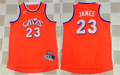 Men's Cavaliers #23 LeBron James Orange Hardwood Classics Jersey Men's Cavaliers #23 LeBron James Orange Hardwood Classics Jersey
