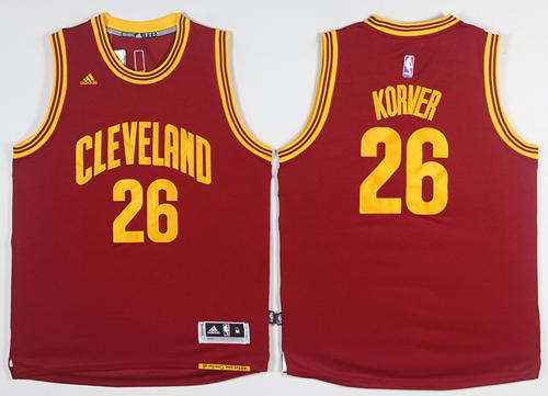 Cavaliers #26 Kyle Korver Red Stitched NBA Jersey Cavaliers #26 Kyle Korver Red Stitched NBA Jersey