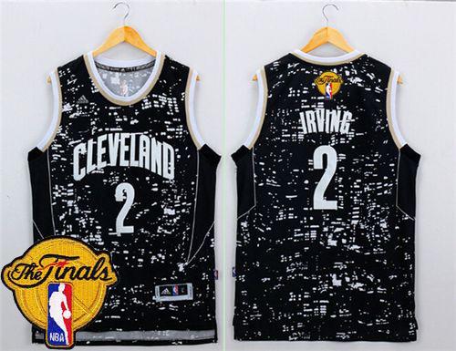 Cavaliers #2 Kyrie Irving Black City Light The Finals Patch Stitched NBA Jersey Cavaliers #2 Kyrie Irving Black City Light The Finals Patch Stitched NBA Jersey
