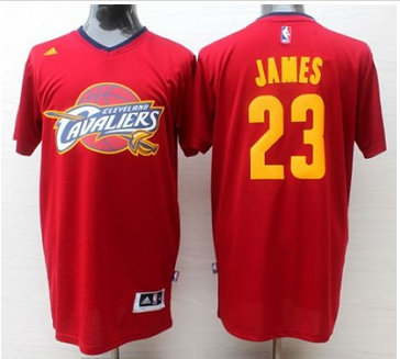 Cleveland Cavaliers #23 LeBron James Red Short Sleeve Fashion Stitched NBA Jersey Cleveland Cavaliers #23 LeBron James Red Short Sleeve Fashion Stitched NBA Jersey