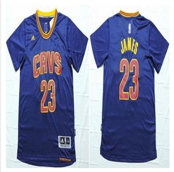 Cleveland Cavaliers #23 LeBron James Navy Blue Short Sleeve Stitched NBA Jersey Cleveland Cavaliers #23 LeBron James Navy Blue Short Sleeve Stitched NBA Jersey