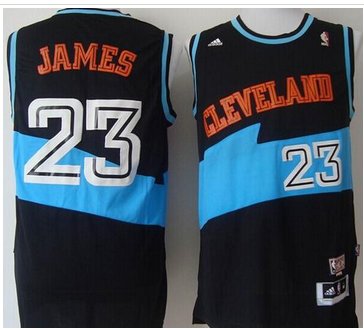 Cleveland Cavaliers #23 LeBron James Black ABA Hardwood Classic Stitched NBA Jersey Cleveland Cavaliers #23 LeBron James Black ABA Hardwood Classic Stitched NBA Jersey