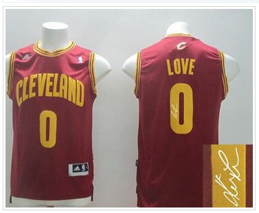 New Revolution 30 Autographed Cavaliers #0 Kevin Love Red Stitched NBA Jersey New Revolution 30 Autographed Cavaliers #0 Kevin Love Red Stitched NBA Jersey