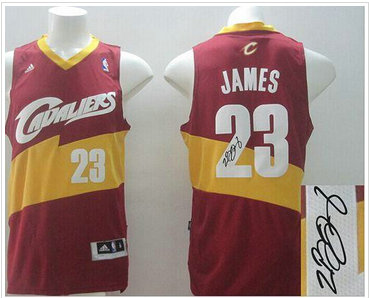 New Revolution 30 Autographed Cleveland Cavaliers #23 LeBron James Red Stitched NBA Jersey New Revolution 30 Autographed Cleveland Cavaliers #23 LeBron James Red Stitched NBA Jersey