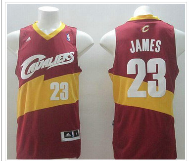 New Revolution 30 Cleveland Cavaliers #23 LeBron James Red Stitched NBA Jersey New Revolution 30 Cleveland Cavaliers #23 LeBron James Red Stitched NBA Jersey