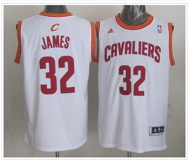 Revolution 30 Cleveland Cavaliers #32 LeBron James White Home Stitched NBA Jersey Revolution 30 Cleveland Cavaliers #32 LeBron James White Home Stitched NBA Jersey
