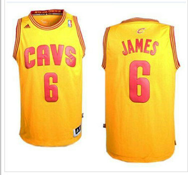 Revolution 30 Cavaliers #6 LeBron James Yellow Alternate Stitched NBA Jersey Revolution 30 Cavaliers #6 LeBron James Yellow Alternate Stitched NBA Jersey