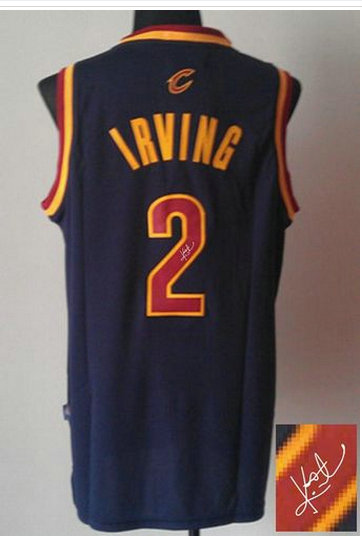 Cleveland Cavaliers Revolution 30 Autographed #2 Kyrie Irving Navy Blue Stitched NBA Jersey Cleveland Cavaliers Revolution 30 Autographed #2 Kyrie Irving Navy Blue Stitched NBA Jersey