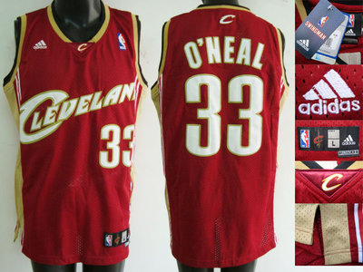 Cleveland Cavaliers #33 O'Neal Swingman Red Jersey Cleveland Cavaliers #33 O'Neal Swingman Red Jersey