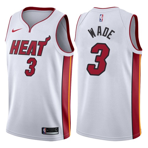 Nike Heat #3 Dwyane Wade White NBA Swingman Association Edition Jersey Nike Heat #3 Dwyane Wade White NBA Swingman Association Edition Jersey