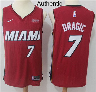 Nike Heat #7 Goran Dragic Red NBA Authentic Statement Edition Jersey Nike Heat #7 Goran Dragic Red NBA Authentic Statement Edition Jersey