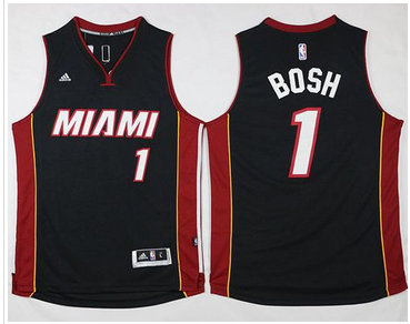 Miami Heat #1 Chris Bosh Stitched Black NBA Jersey Miami Heat #1 Chris Bosh Stitched Black NBA Jersey