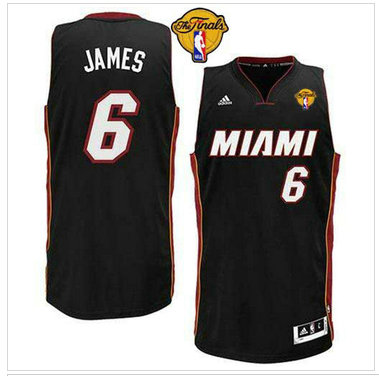 Miami Heat #6 LeBron James Black Revolution 30 Finals Patch Stitched NBA Jersey Miami Heat #6 LeBron James Black Revolution 30 Finals Patch Stitched NBA Jersey