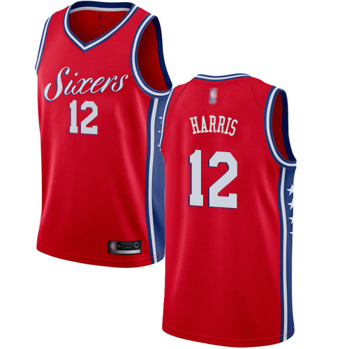 76ers #12 Tobias Harris Red Basketball Swingman Statement Edition Jersey 76ers #12 Tobias Harris Red Basketball Swingman Statement Edition Jersey
