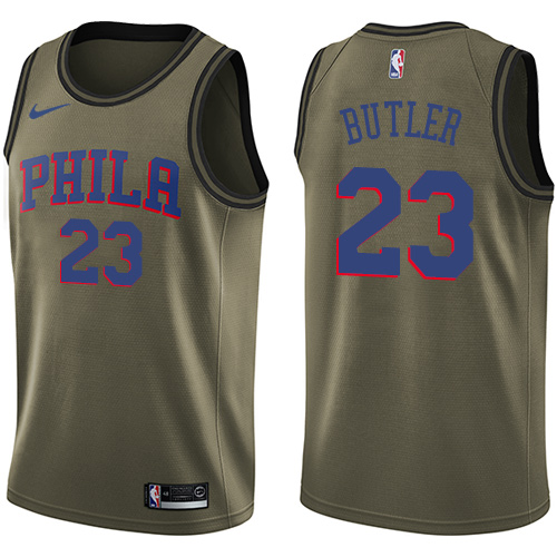 Nike 76ers #23 Jimmy Butler Green NBA Swingman Salute to Service Jersey Nike 76ers #23 Jimmy Butler Green NBA Swingman Salute to Service Jersey