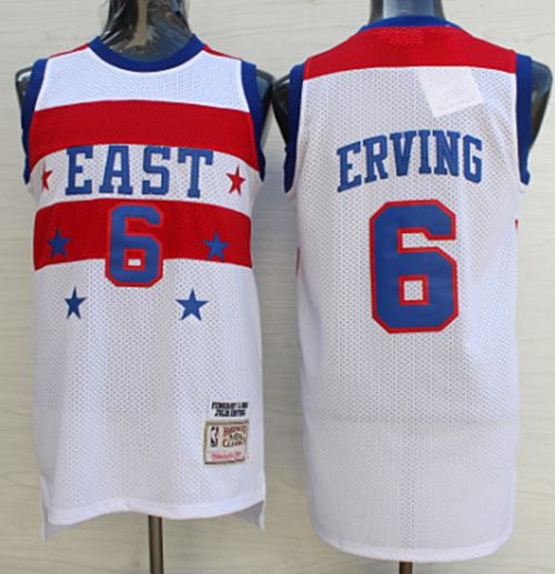 76ers #6 Julius Erving White 1980 All Star Stitched NBA Jersey 76ers #6 Julius Erving White 1980 All Star Stitched NBA Jersey