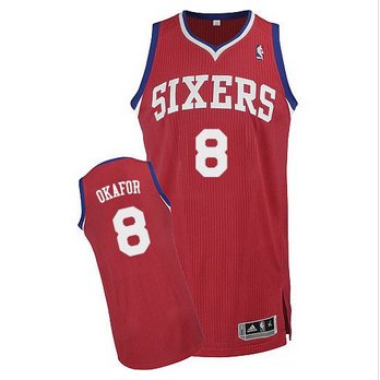 Philadelphia 76ers #8 Jahlil Okafor Red Stitched NBA Jersey Philadelphia 76ers #8 Jahlil Okafor Red Stitched NBA Jersey