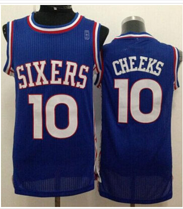 Philadelphia 76ers #10 Maurice Cheeks Blue Throwback Stitched NBA Jersey Philadelphia 76ers #10 Maurice Cheeks Blue Throwback Stitched NBA Jersey