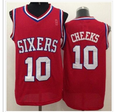 Philadelphia 76ers #10 Maurice Cheeks Red Throwback Stitched NBA Jersey Philadelphia 76ers #10 Maurice Cheeks Red Throwback Stitched NBA Jersey