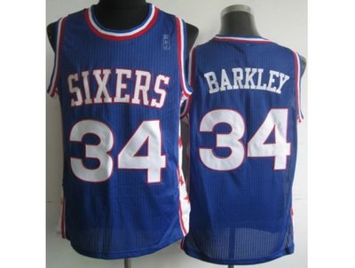 Philadelphia 76ers 34 Charles Barkley Blue Hardwood Classics Revolution 30 NBA Jerseys Philadelphia 76ers 34 Charles Barkley Blue Hardwood Classics Revolution 30 NBA Jerseys