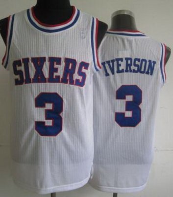 Philadelphia 76ers 3 Allen Iverson White Hardwood Classics Revolution 30 NBA Jerseys Philadelphia 76ers 3 Allen Iverson White Hardwood Classics Revolution 30 NBA Jerseys