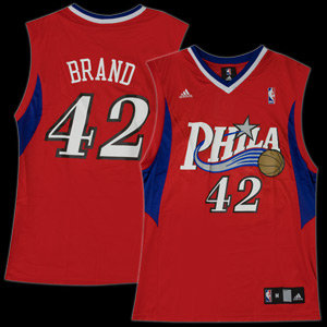 Philadelphia 76ers #42 Brand Swingman Red Jersey Philadelphia 76ers #42 Brand Swingman Red Jersey