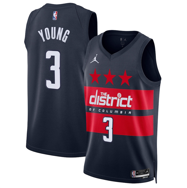 Men's Washington Wizards #33 Kyle Kuzma Navy 2024 25 Statement Edition Stitched Basketball Jersey Men's Washington Wizards #33 Kyle Kuzma Navy 2024 25 Statement Edition Stitched Basketball Jersey
