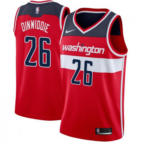 Nike Wizards #26 Spencer Dinwiddie Red NBA Swingman Icon Edition Jersey Nike Wizards #26 Spencer Dinwiddie Red NBA Swingman Icon Edition Jersey