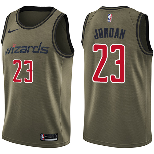 Nike Wizards #23 Michael Jordan Green Salute to Service NBA Swingman Jersey Nike Wizards #23 Michael Jordan Green Salute to Service NBA Swingman Jersey
