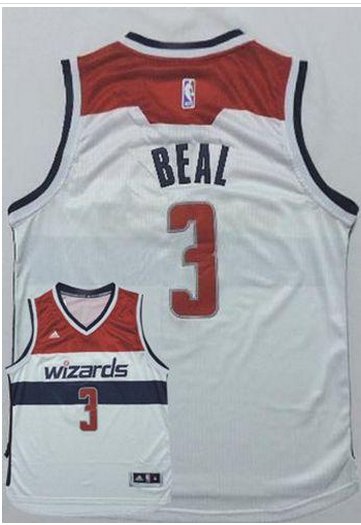 Washington Wizards #3 Bradley Beal New White Home Stitched NBA Jersey Washington Wizards #3 Bradley Beal New White Home Stitched NBA Jersey