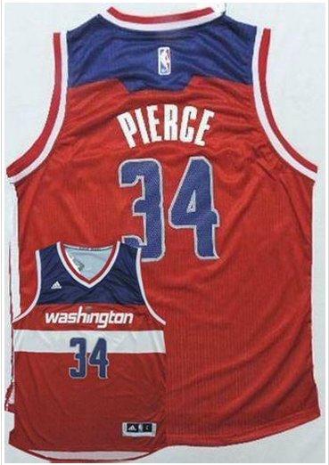 Washington Wizards #34 Paul Pierce New Red Road Stitched NBA Jersey Washington Wizards #34 Paul Pierce New Red Road Stitched NBA Jersey