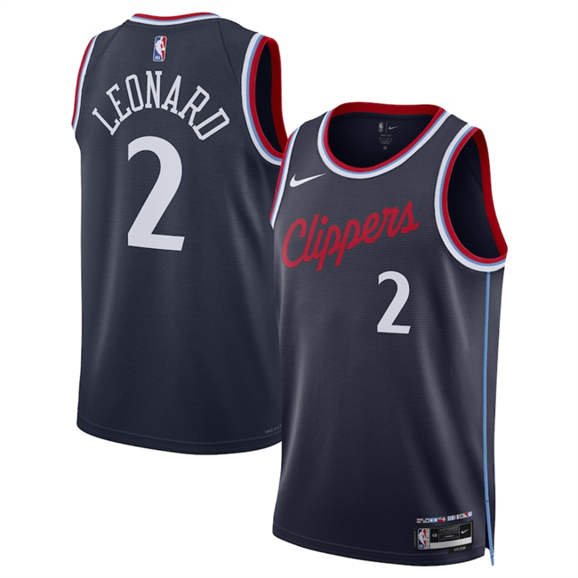 Men's Los Angeles Clippers #2 Kawhi Leonard Navy 2024 25 Icon Edition Stitched Jersey Men's Los Angeles Clippers #2 Kawhi Leonard Navy 2024 25 Icon Edition Stitched Jersey