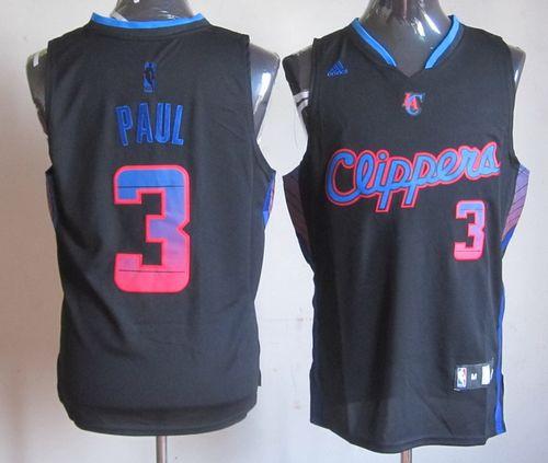 Clippers #3 Chris Paul Black Vibe Stitched NBA Jersey Clippers #3 Chris Paul Black Vibe Stitched NBA Jersey