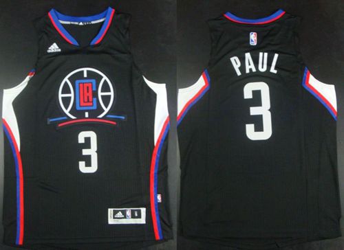 Clippers #3 Chris Paul Black Alternate Stitched NBA Jersey Clippers #3 Chris Paul Black Alternate Stitched NBA Jersey