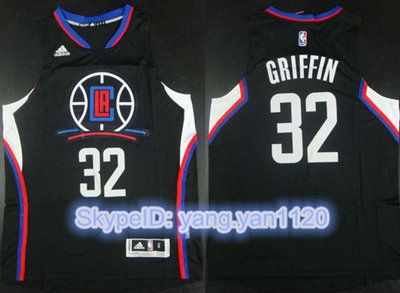 Clippers #32 Blake Griffin Black Climacool Stitched NBA Jersey Clippers #32 Blake Griffin Black Climacool Stitched NBA Jersey