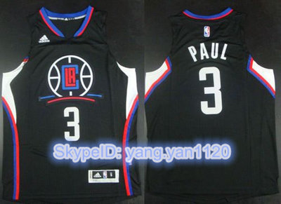 Clippers #3 Chris Paul Black Climacool Stitched NBA Jersey Clippers #3 Chris Paul Black Climacool Stitched NBA Jersey