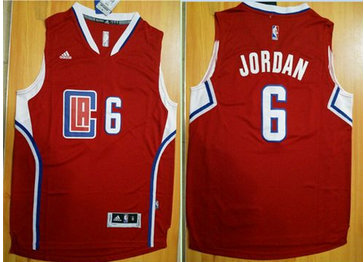 Revolution 30 Los Angeles Clippers #6 DeAndre Jordan Red Stitched NBA Jersey Revolution 30 Los Angeles Clippers #6 DeAndre Jordan Red Stitched NBA Jersey