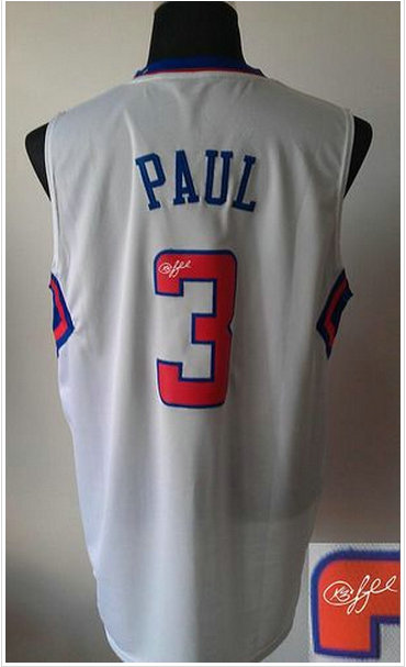 Los Angeles Clippers Revolution 30 Autographed #3 Chris Paul White Stitched NBA Jersey Los Angeles Clippers Revolution 30 Autographed #3 Chris Paul White Stitched NBA Jersey