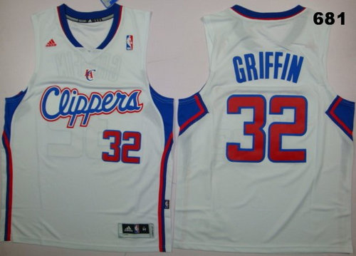 Los Angeles Clippers Blake Griffin New Revolution 32 Swingman White Los Angeles Clippers Blake Griffin New Revolution 32 Swingman White