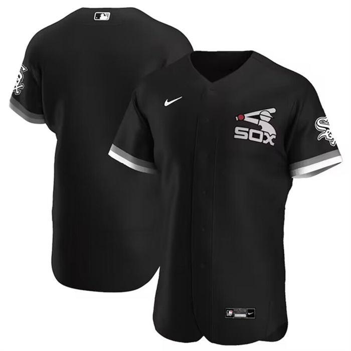 Men's Chicago White Sox Blank Black Flex Base Stitched Jersey Men's Chicago White Sox Blank Black Flex Base Stitched Jersey