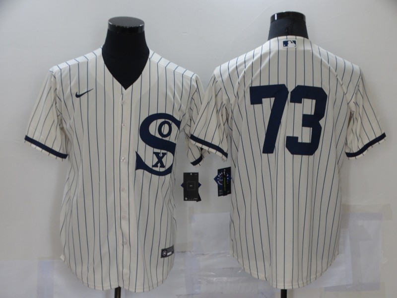 Men's Chicago White Sox #73 Yermin Mercedes 2021 Cream Field of Dreams Cool Base Stitched Nike Jersey Men's Chicago White Sox #73 Yermin Mercedes 2021 Cream Field of Dreams Cool Base Stitched Nike Jersey